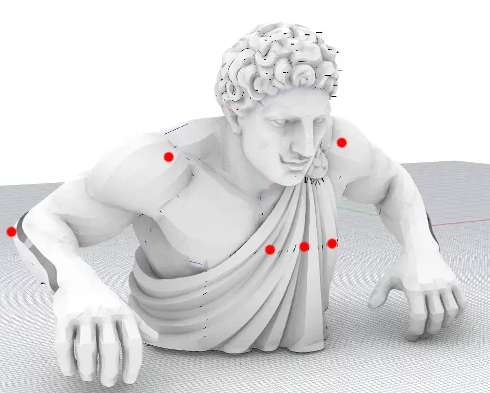 Posizionamento delle asole sul fronte per l'aggancio dei tiranti