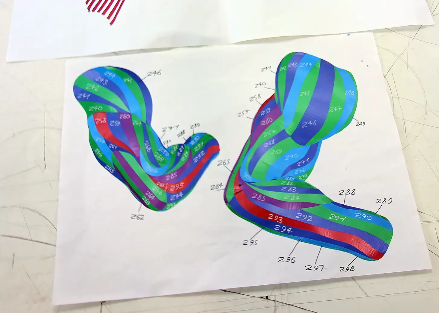 Studi di scomposizione della forma